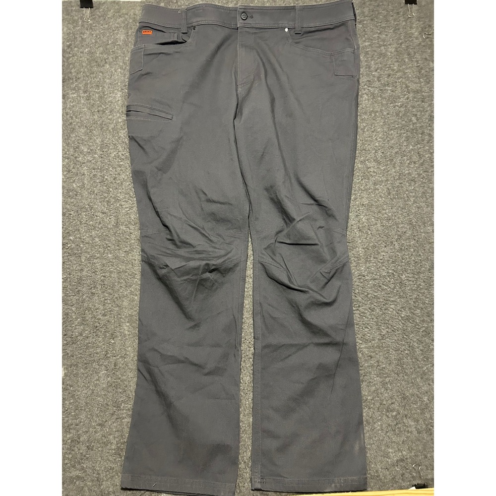 Brunt workwear pants canvas mens gray straight fit 42X33 (tag 42X34)